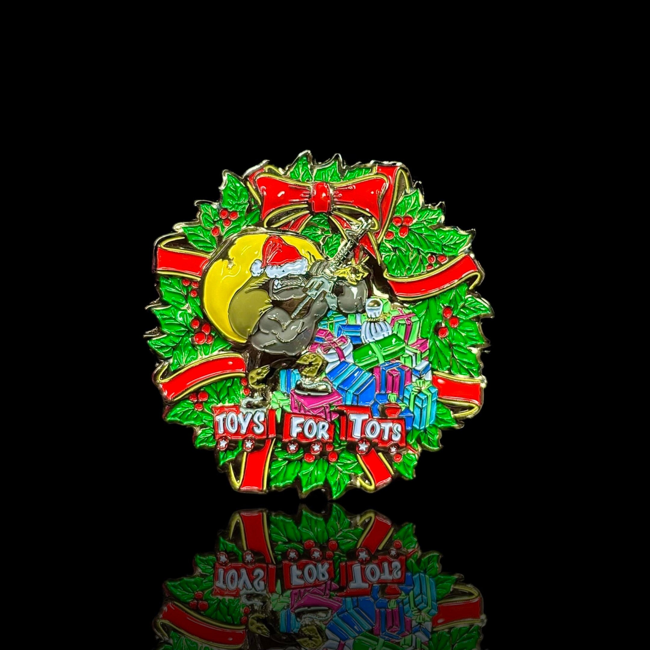 2021 Toys for Tots Fundraiser Challenge Coin Sven Smash Designs